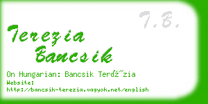 terezia bancsik business card